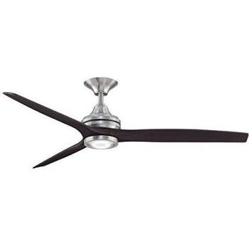Fanimation – Ventilateur de Plafond 152 cm Fanimation Spitfire diseño bronce sombrío, Pales Bois patinées Lampe Led