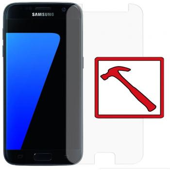 Slabo Lámina de Vidrio Premium para Samsung Galaxy S7 Protectora Protector de Pantalla Templado Tempered Glass Claro dureza 9H