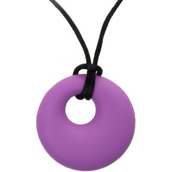 Silicona De Enfermería De Dentición Lactancia Materna Collar De Mascar Para Bebé - Púrpura