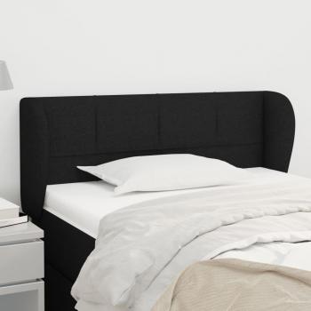 Cabecero de tela negro 103x23x78/88 cm vidaXL