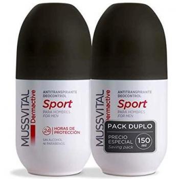 Desodorante Mussvital Dermactive Sport Pack 2 Uds x 75ml. Roll-on