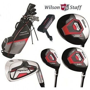 Wilson Pro Staff HDX - Palos de golf, color negro, talla Pro Staff 1,3,4,5-S,P,B,GR, set 15 piezas