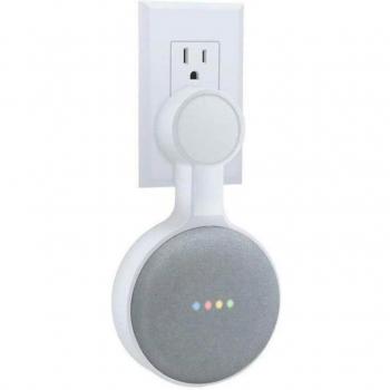 Soporte de pared portátil para Google Home Mini - Colgador de altavoz asistente de voz, audio y vídeo