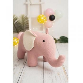 Lámina Infantil Crochetts Elefante Rosa 30 x 42 x 1 cm