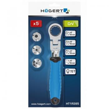 Carraca marcha libre Hogert Technik HT1R395 Acero cromo-vanadio