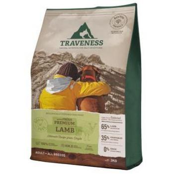Traveness Pienso Natural Sin Cereales Receta Hipoalergénica de Cordero para Perros 12 kg