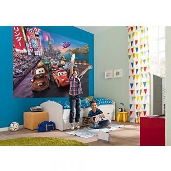 Komar 1zdisney pixar cars race de papel pintado multicolor 4piezas