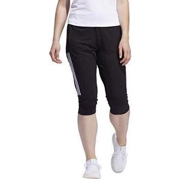 adidas 3S Knit Cap PT Pantalón Corto, Mujer, Negro/Blanco, L