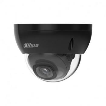 Cámara de vigilancia Domo IP WizSense 4MP negra con visión nocturna hasta 30 metros, exterior, resistente al agua IP67 y a impactos IK10