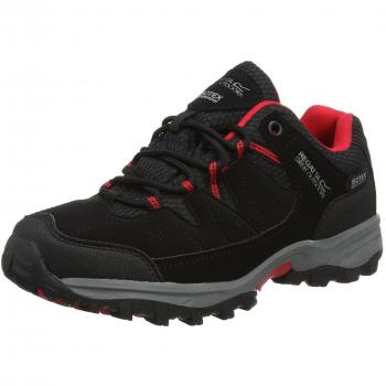 Regatta Holcombe Low Jnr, Zapatillas de Senderismo Unisex Niños, Negro