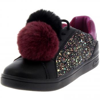 Geox J Djrock D, Girls' Slip On Slip On Trainers, Black