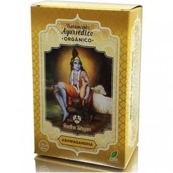 Radhe Shyam Ashwagandha Tratamiento Ayurvedico 100g - Tratamiento capilar ayurvédico en polvo de ashwagandha, 100 gramos