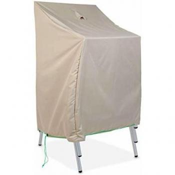 Funda impermeable para sillas apilables 66 x 66 x 120 cm topo