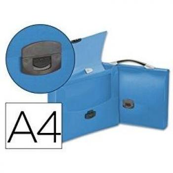 Beautone 32861 - Carpeta porta documentos, A4, color azul transparente