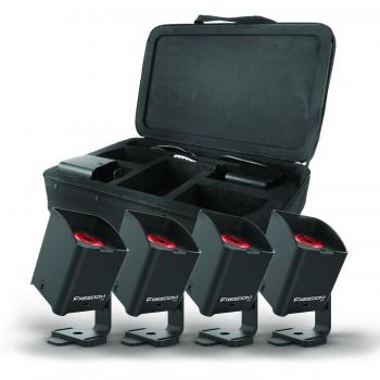 Sistema de Iluminación LED Inalámbrico Chauvet Freedom H1 - Pack de 4 Proyectores Wash de 10W