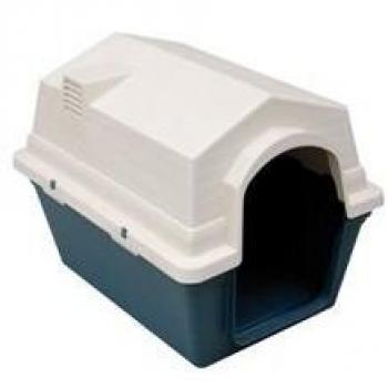 Freedog FD1000150 - Caseta Exterior, para Perro, Color Verde/Blanco lechoso