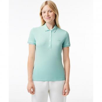 Lacoste - Polo manga corta slim fit en minipiqué de mujer