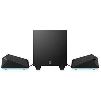 HP - Gaming Speakers X1000, Altavoces y subwoofer, Potencia 30 W RMS, Ajuste de iluminación