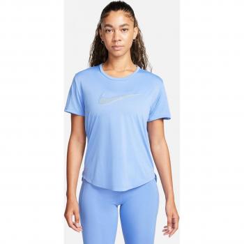 Camiseta de mujer Dri-FIT Swoosh Nike blanca (XS)