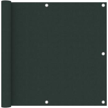 Toldo de varanda Day and Night tejido oxford verde oscuro 90x600 cm