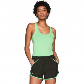Under Armour Fly by Short - Pantalón Corto para Mujer, Mujer, 1297125-357, Artillery/Typhoon Green/Reflective, Small