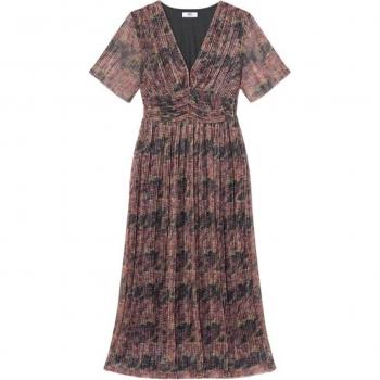 Le Temps des Cerises Amiel Women's Long Dress with Distinctive All-Over Pattern