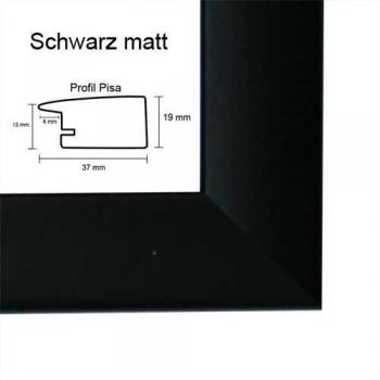 Pisa MDF marco para cuadros y pósteres 25x39 cm 39x25 cm Color selecionado: negro apagado Con vidrio acrílico antireflejo