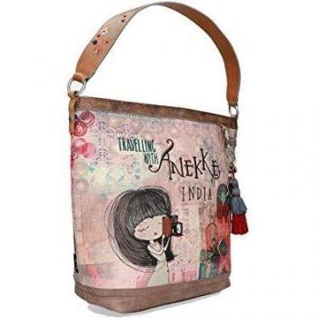Imori BOLSO SHOPPER ANEKKE EN TONOS MARRONES