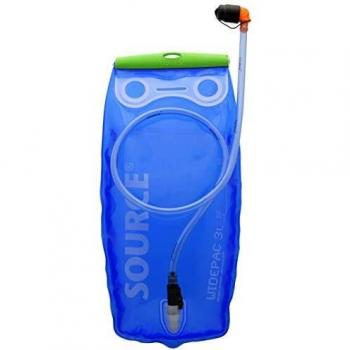 Source Widepac - Depósito de Running, Color Azul Transparente/Verde, Talla 3 L
