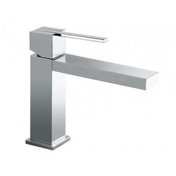 Grifo para lavabo 4902 KUATRO NK - RAMÓN SOLER, acabado níquel, diseño moderno, caño alto, tecnología de ahorro de agua, sistema anticalcáreo