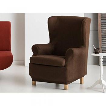 Lanovenanube - Funda sillón Ulises Orejero 1 Plaza Color Marrón C07