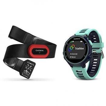 Garmin Forerunner Pack 735XT - Pack de reloj multisport con HRM-Run, tecnología pulsómetro integrado, unisex, color turquesa y azul