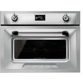 Horno Eléctrico Compacto con Vapor Smeg SF4920VCX1, 41L, 2000W, Acero Inoxidable