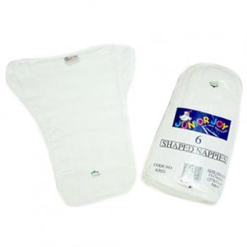 Junior Joy 62023 - Pañales reutilizables, talla grande, 6 unidades, color blanco