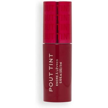 Makeup Revolution Pout Tint Lip Gloss with Moisturising Effect Shade Sizzlin Red 3 ml