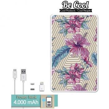Becool® - Batería Externa Power Bank 4000 mah + Gratis 1 cable USB-MicroUsb