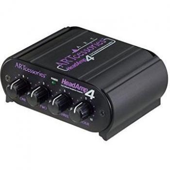 Amplificador de Auriculares ART HeadAmp 4 - 4 Canales, Salida Estéreo, Pro Audio