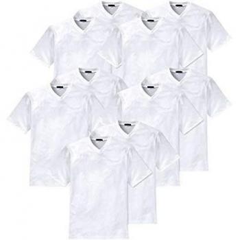 Camiseta Americana para Hombre Schiesser - Paquete de 2, 1/2 Manga, Cuello en V, Formstable