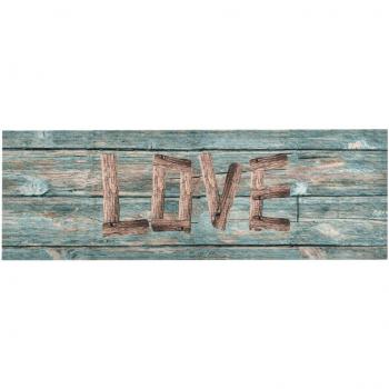 Alfombra de cocina lavable Love 60x300 cm Multicolor