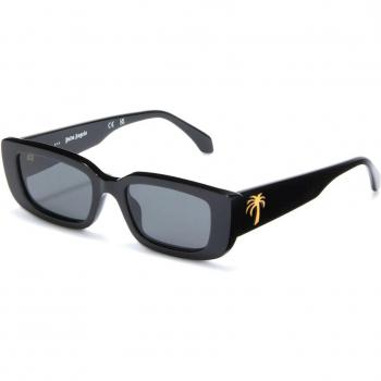 Palm Angels Unisex Yosemite PERI056 Square Sunglasses - Black Acetate, Size 51 MM