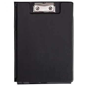 Carpeta Portapapeles MAUL A5 con Cubierta Antideslizante y Protección Anti-Calco, Color Negro