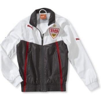 Puma Walk Out - Chaqueta para niño, diseño del Vfb Stuttgart blanco white-dark gray heather Talla:128