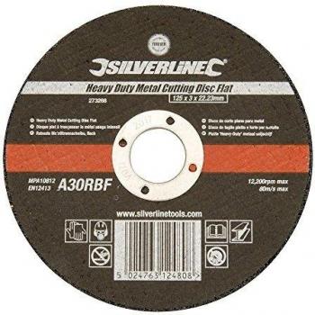 Silverline 273266 - Disco de corte plano para metal