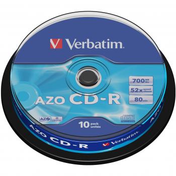 Verbatim CD-R AZO Crystal CD-R 700MB 10pieza