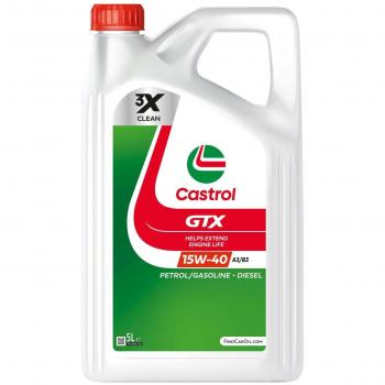 Aceite de motor Castrol GTX 15W40 A3/B3 5L - Gasolina y diésel