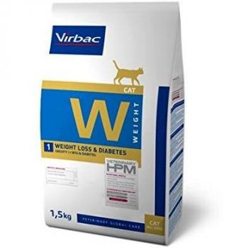 Veterinary Hpm Virbac Hpm Gato W1 Weight Loss&Diabetes 1,5Kg Virbac00920 1500 g