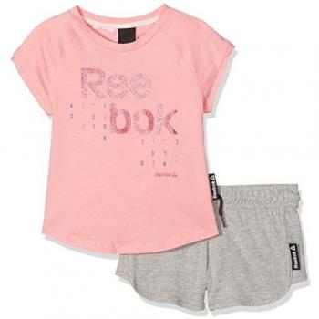 Chándal Infantil Reebok G ES SS Set BK4374 Rosa 5 Años