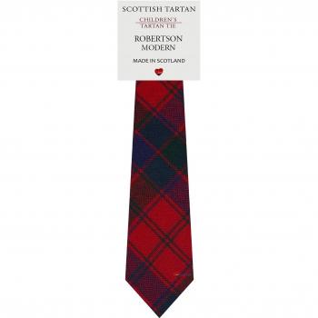 Boys All Wool Tie Woven Scotland - Robertson Modern Tartan
