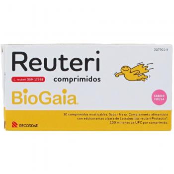 BioGaia Protectis Probióticos Reuteri Sabor Fresa 10 Comprimidos Masticables