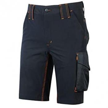 Shorts de trabajo elásticos U-Power Mercury U-4 - XS - Azul (pantalón corto, material nylon y spandex, talla XS, color azul profundo)